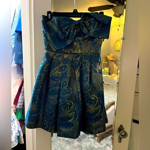 Rebecca Taylor Strapless Bow Dress - Picture 4 of 5